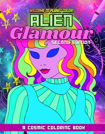 Alien Glamour coloring book