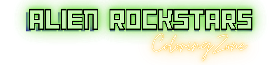 Alien Rockstars Coloring Zone